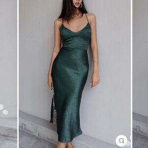 Nadia Slip Dress in BLACK